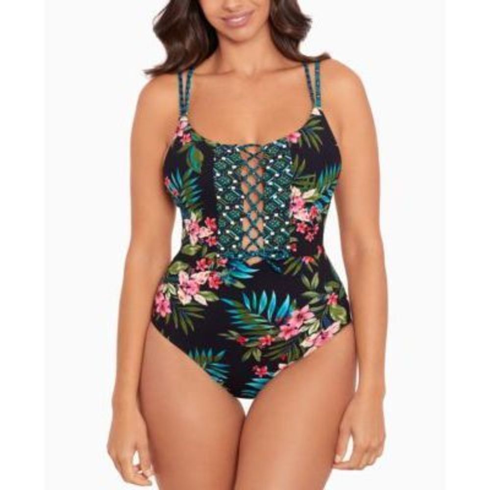 NWT Skinny Dippers Mochi Suga Babe One-Piece Swimsuit Black  S